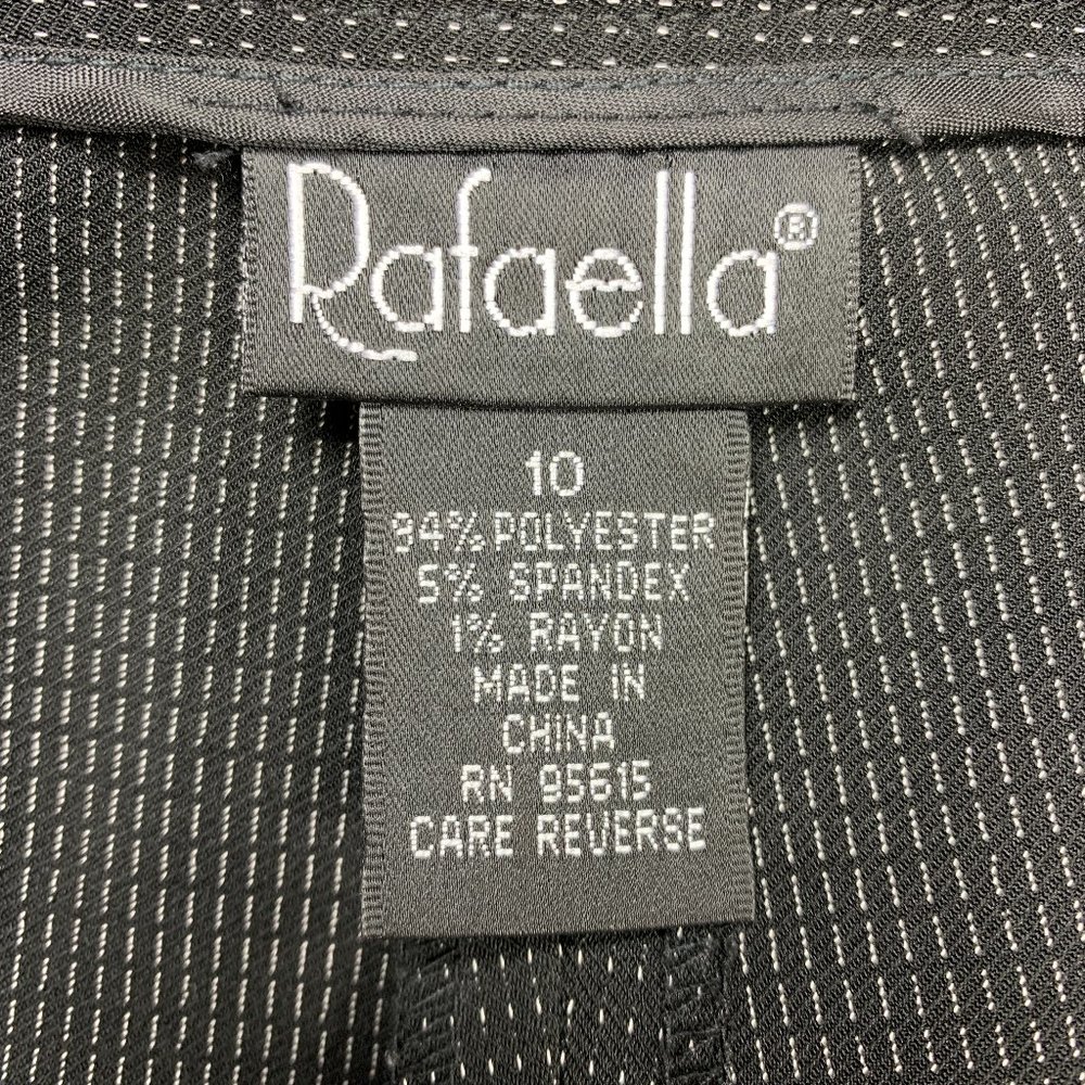 Rafaella 10 Rayon Blend Pants Black Polka Dot - Picture 4 of 5
